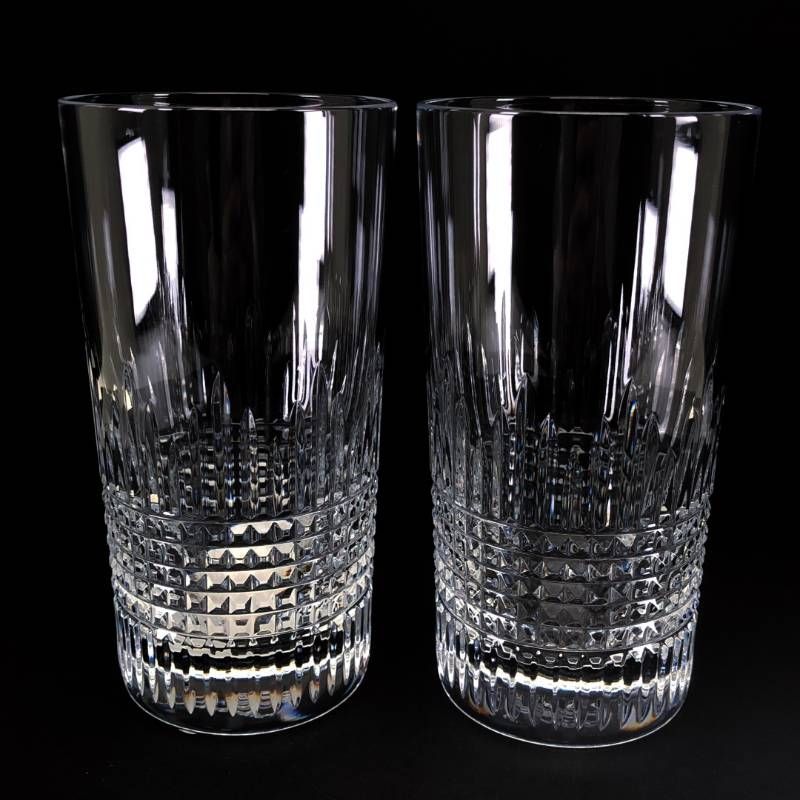 【美品・箱付き】Baccarat バカラ／ナンシー ペア ハイボール タンブラー／グラス／クリア／BC626