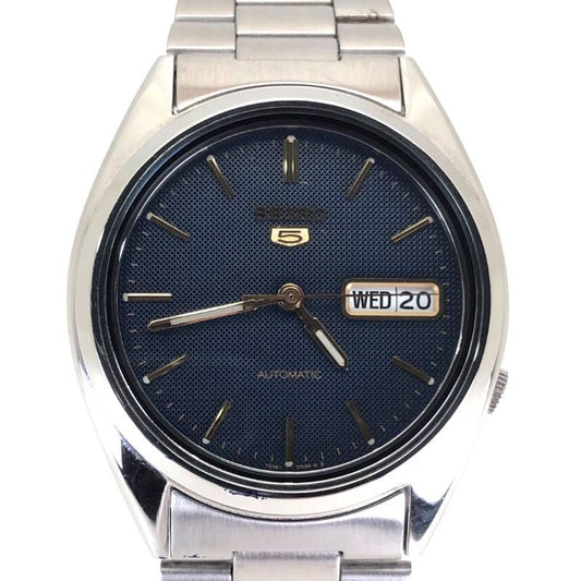 【美品】SEIKO セイコー／セイコー5 7S26-3040／自動巻き／ステンレス／シルバー・ブラック