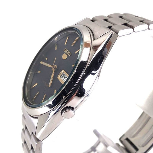 【美品】SEIKO セイコー／セイコー5 7S26-3040／自動巻き／ステンレス／シルバー・ブラック