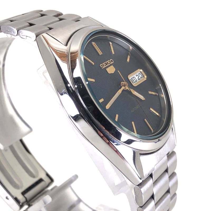 【美品】SEIKO セイコー／セイコー5 7S26-3040／自動巻き／ステンレス／シルバー・ブラック