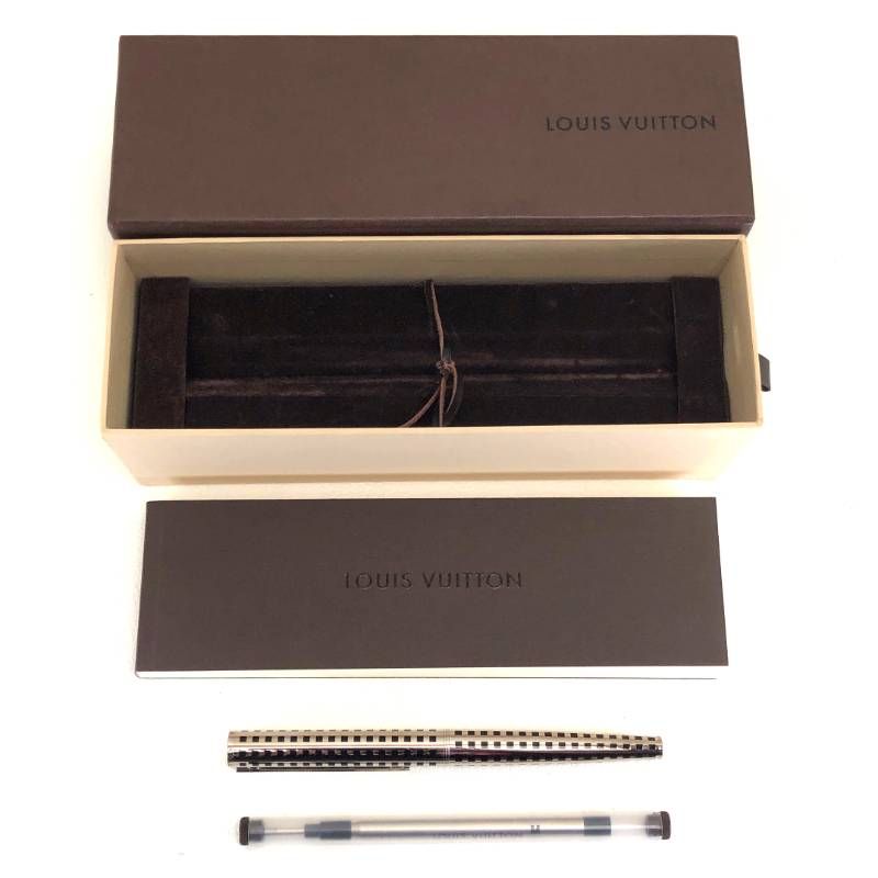 【ケース・替芯・取扱説明書付き・美品】LOUIS VUITTON ルイヴィトン／キャップ式 ジェットラック ボールペン N79173／シルバー・ブラック