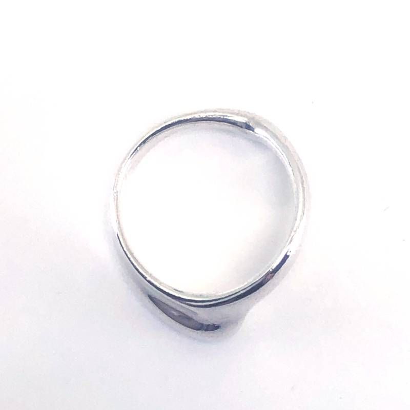 【美品・箱・保管袋付き】Tiffany ティファニー／エルサ ペレッティ カーブドハートリング／約10号／SV925／シルバー