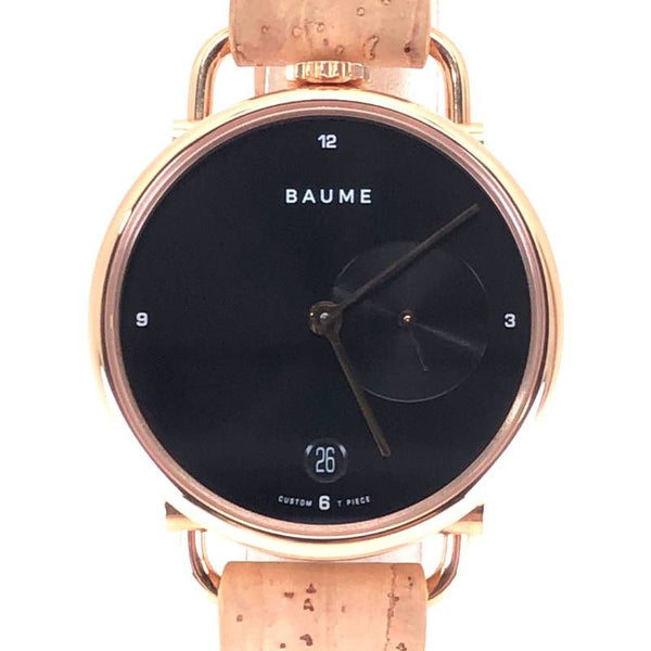 【美品】BAUME＆MERCIER ボーム＆メルシエ／ボーム 65850／クォーツ／ステンレス／ゴールド・ブラック