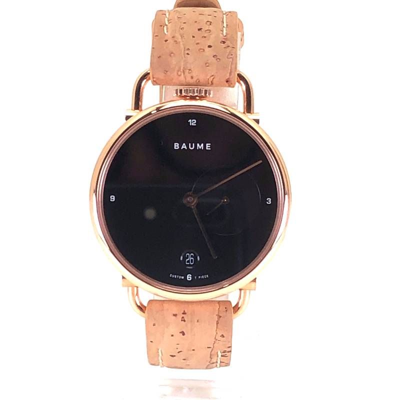 【美品】BAUME＆MERCIER ボーム＆メルシエ／ボーム 65850／クォーツ／ステンレス／ゴールド・ブラック