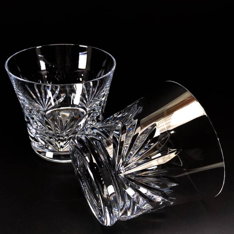 【美品・箱付き】Baccarat バカラ／ルテシア ペア タンブラー／クリスタルグラス／クリア／BC628