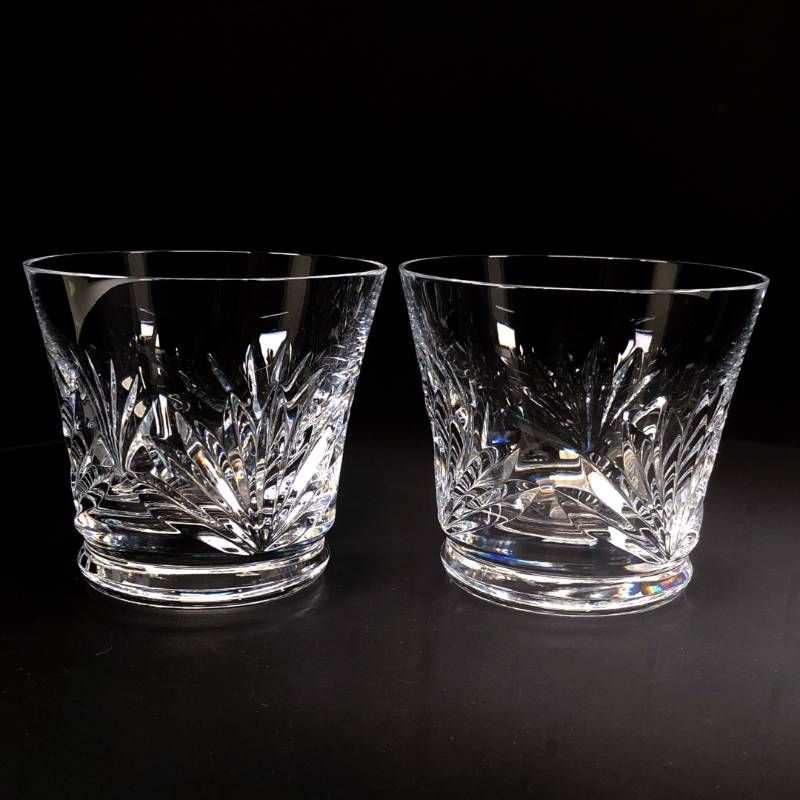 【美品・箱付き】Baccarat バカラ／ルテシア ペア タンブラー／クリスタルグラス／クリア／BC628