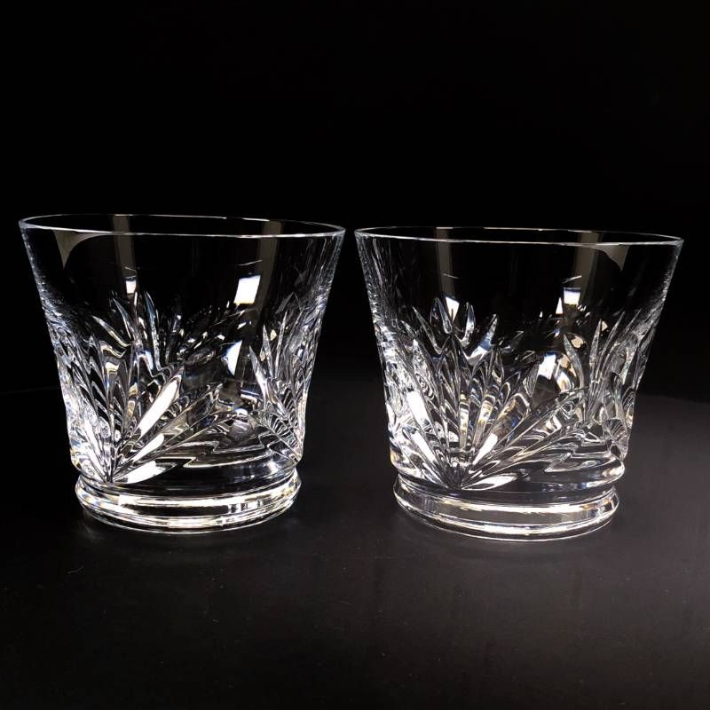 【美品・箱付き】Baccarat バカラ／ルテシア ペア タンブラー／クリスタルグラス／クリア／BC628