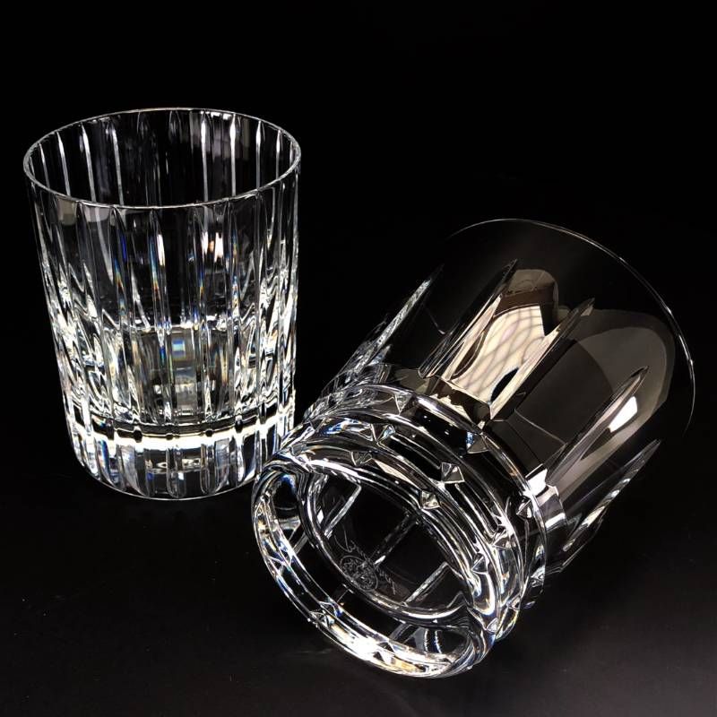 【美品・箱付き】Baccarat バカラ／ハーモニー アルルカン ペア タンブラー 2客／クリスタルグラス／クリア／BC629