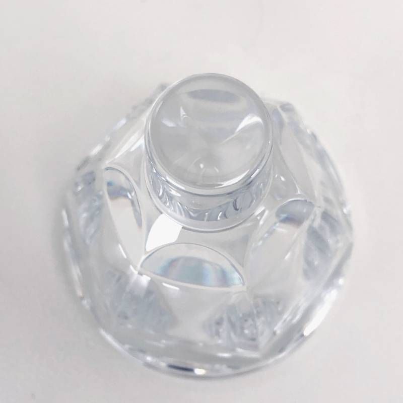 【美品】Baccarat バカラ／アワファイヤー キャンドルスタンド／グラス／クリア・シルバー／BC630