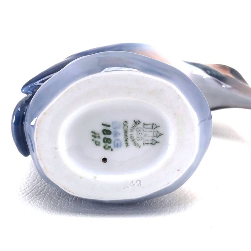 【美品】Bing & Grøndahl ビングオーグレンダール B&G／カワセミ フィギュリン／陶器／マルチカラー
