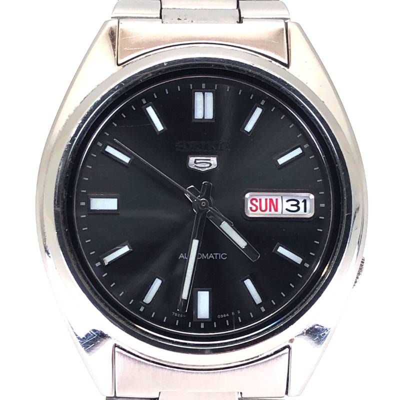 SEIKO セイコー／セイコー5 7S26-0480／自動巻き／ステンレス／シルバー・ブラック