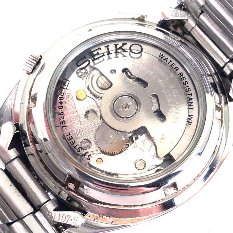 SEIKO セイコー／セイコー5 7S26-0480／自動巻き／ステンレス／シルバー・ブラック