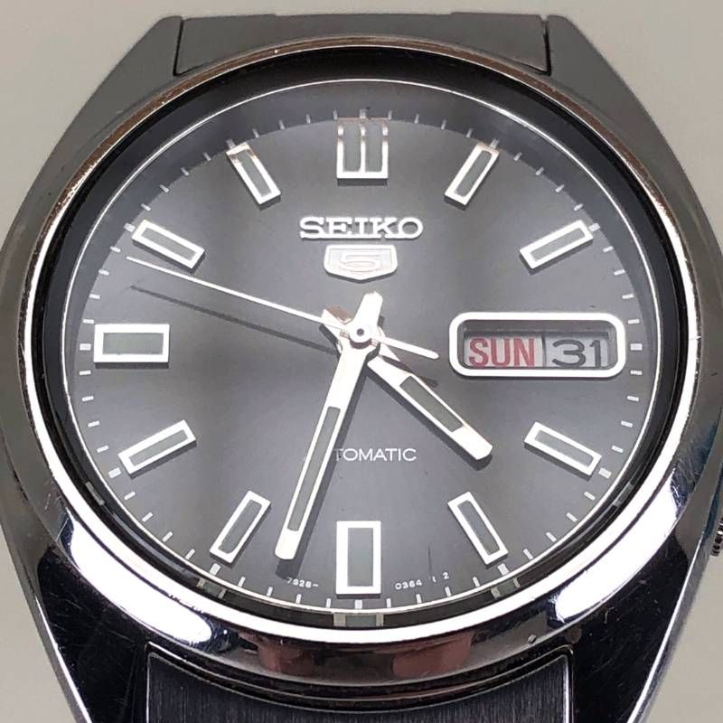 SEIKO セイコー／セイコー5 7S26-0480／自動巻き／ステンレス／シルバー・ブラック