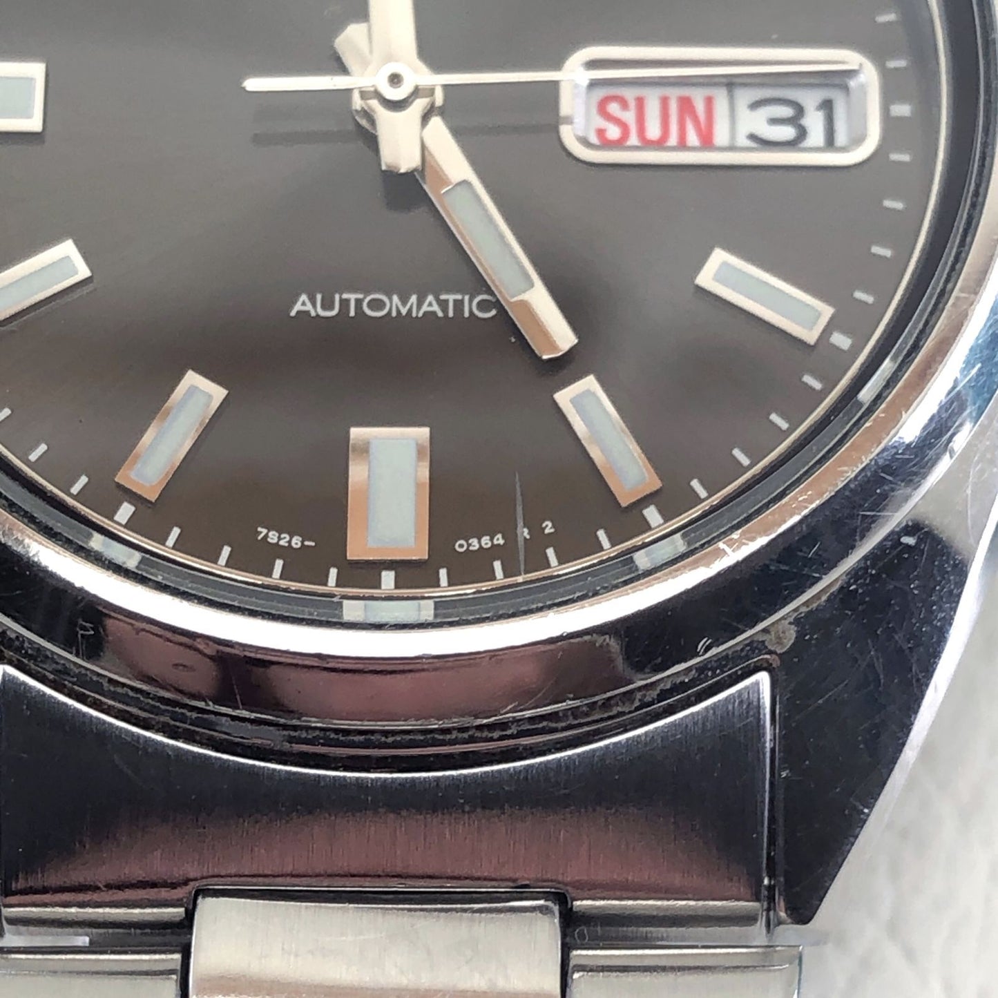 SEIKO セイコー／セイコー5 7S26-0480／自動巻き／ステンレス／シルバー・ブラック