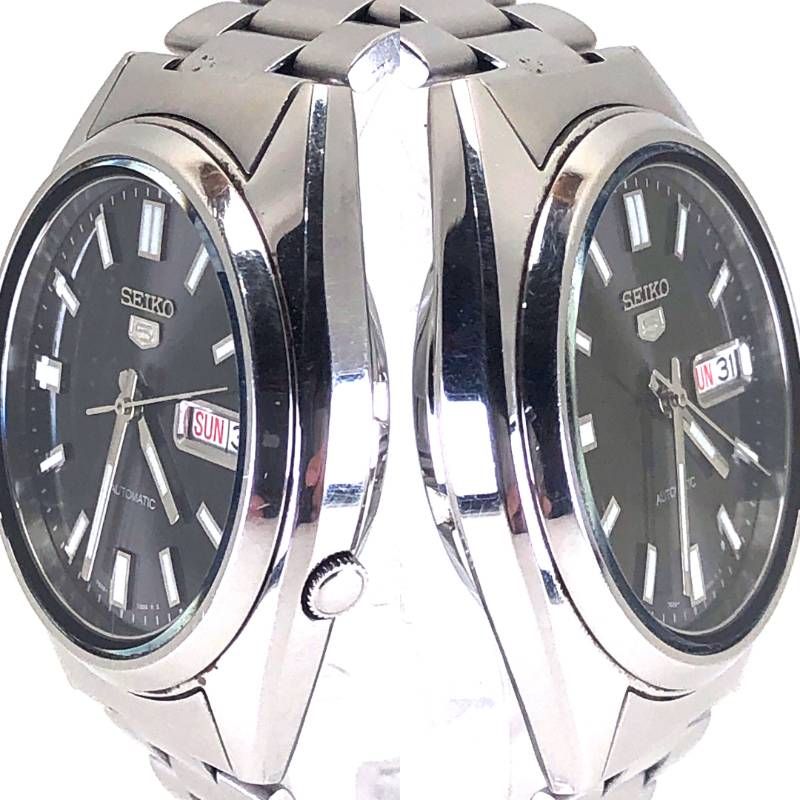 SEIKO セイコー／セイコー5 7S26-0480／自動巻き／ステンレス／シルバー・ブラック