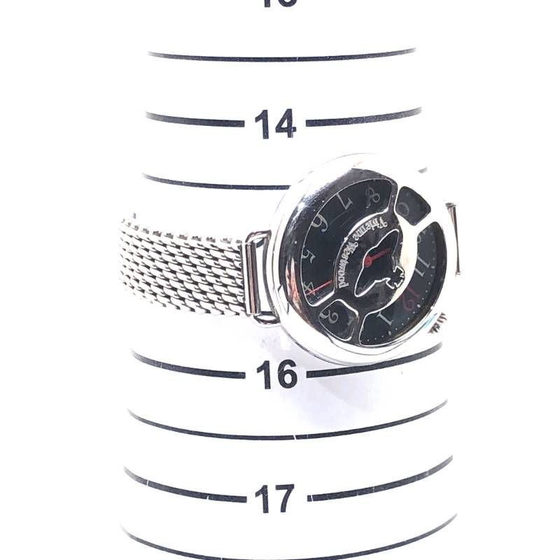 【電池交換済み】Vivienne Westwood ヴィヴィアンウエストウッド／オーブモチーフ レディース 腕時計 VW-9034／クォーツ／ステンレス／シルバー・ブラック／M03321