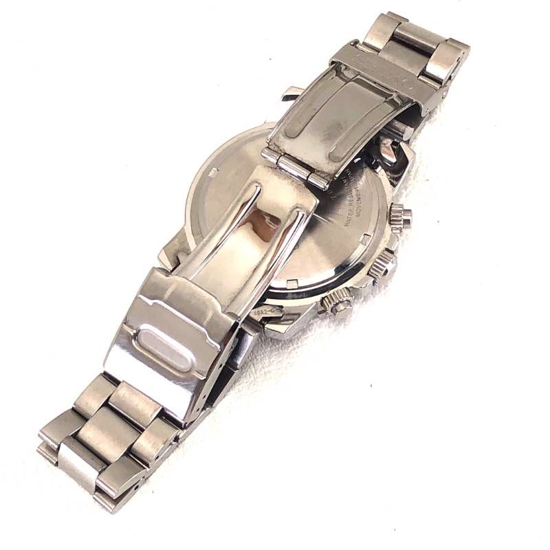 【美品・コマ付き】SEIKO セイコー／クロノグラフ ダイバーズ 7T62-0CV0／クォーツ／ステンレス／シルバー・ブラック