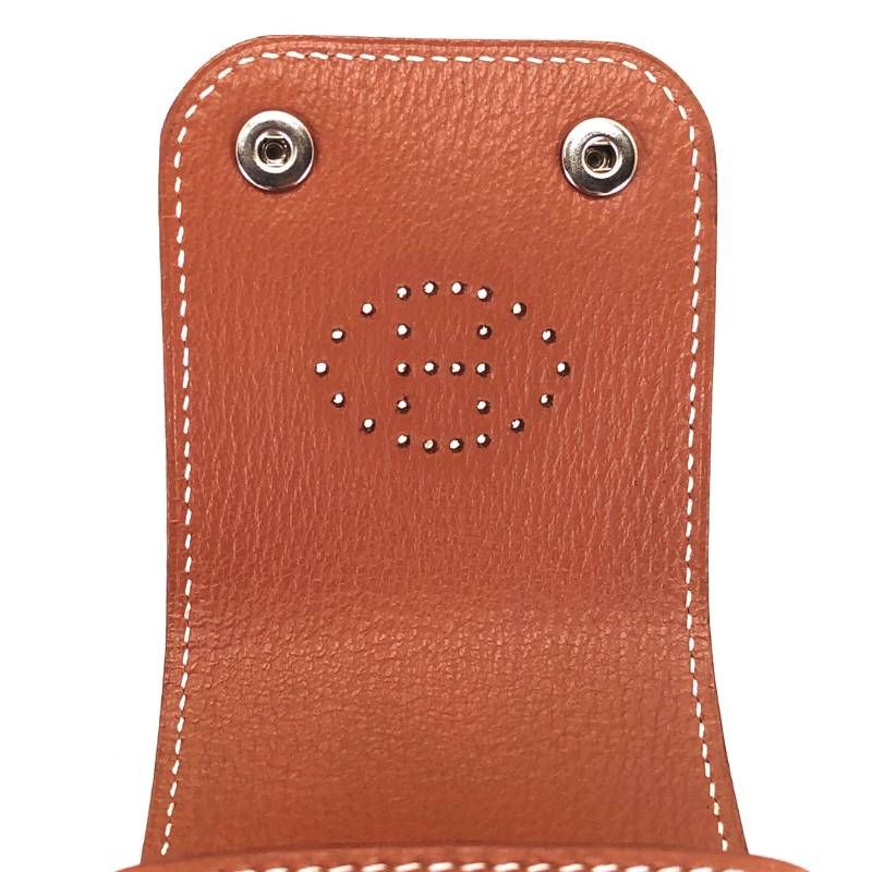 【 希少・美品】HERMES エルメス／エヴリン レザー トランプケース トランプ付／レザー／ブラウン