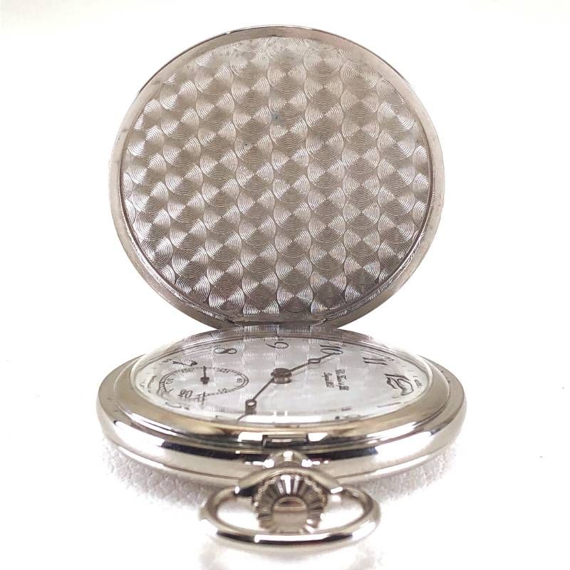 【ヴィンテージ・希少・美品】TISSOT ティソ／懐中時計／手巻き／ステンレス／シルバー・ホワイト