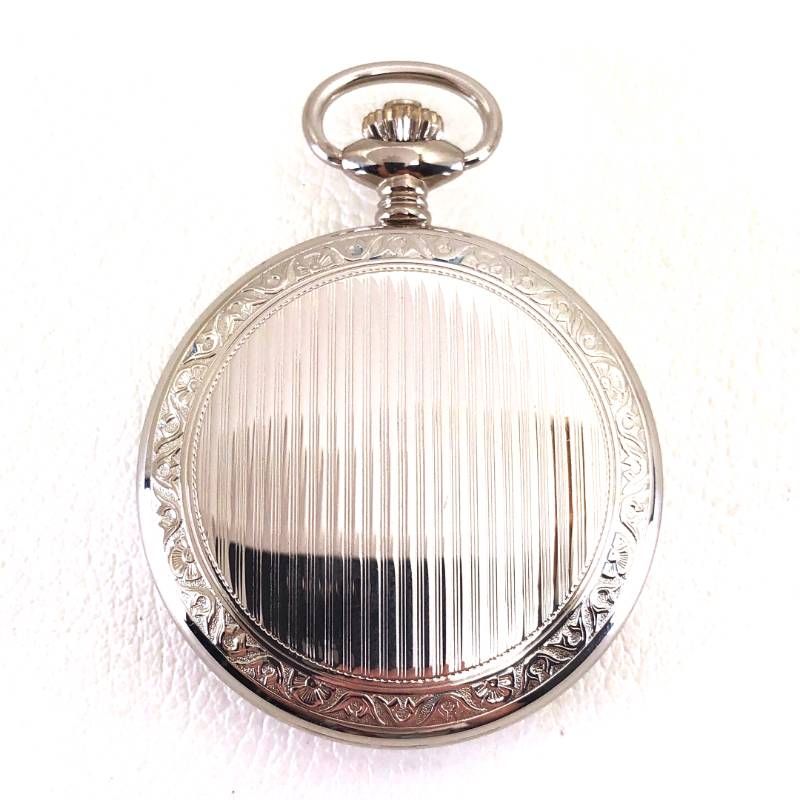 【ヴィンテージ・希少・美品】TISSOT ティソ／懐中時計／手巻き／ステンレス／シルバー・ホワイト