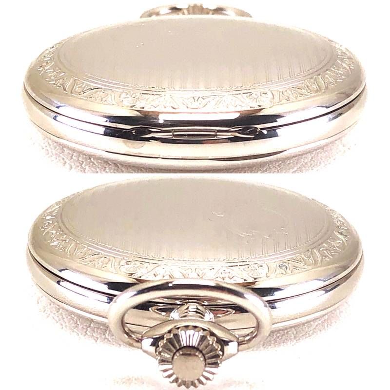 【ヴィンテージ・希少・美品】TISSOT ティソ／懐中時計／手巻き／ステンレス／シルバー・ホワイト