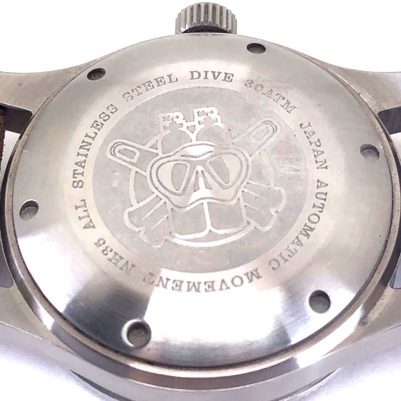 【美品】STEEL DIVE スティールダイブ／SD1952 ダイバーズウォッチ NH35／自動巻／ステンレス／シルバー・ブラック・ブラウン