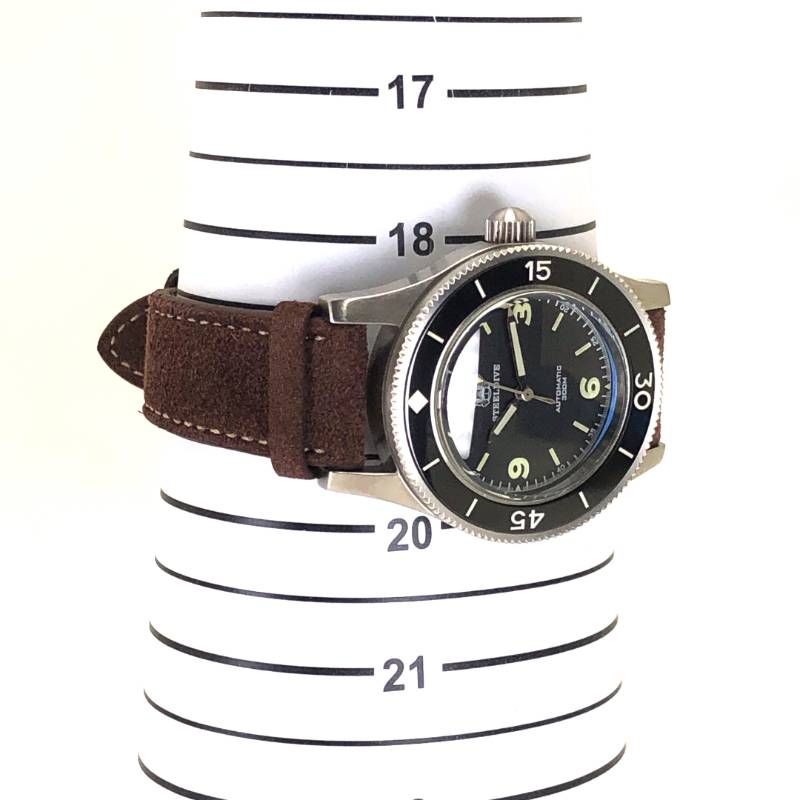 【美品】STEEL DIVE スティールダイブ／SD1952 ダイバーズウォッチ NH35／自動巻／ステンレス／シルバー・ブラック・ブラウン
