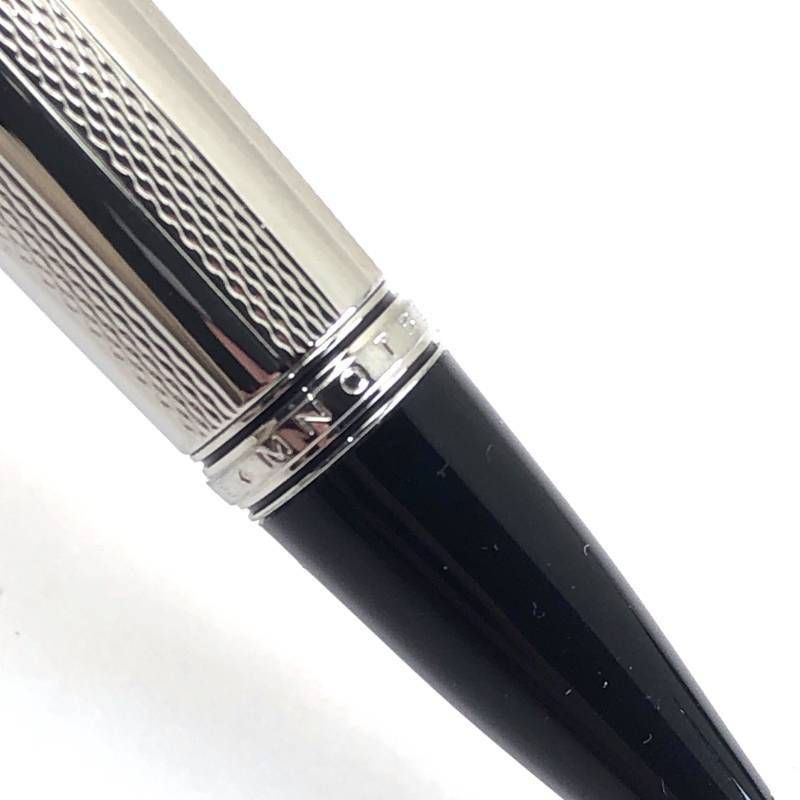 【美品・ケース付き】MONTBLANC モンブラン／ボエム ツイスト式 ボールペン／人口石・プラチナ仕上げ・レジン／ブラック・シルバー