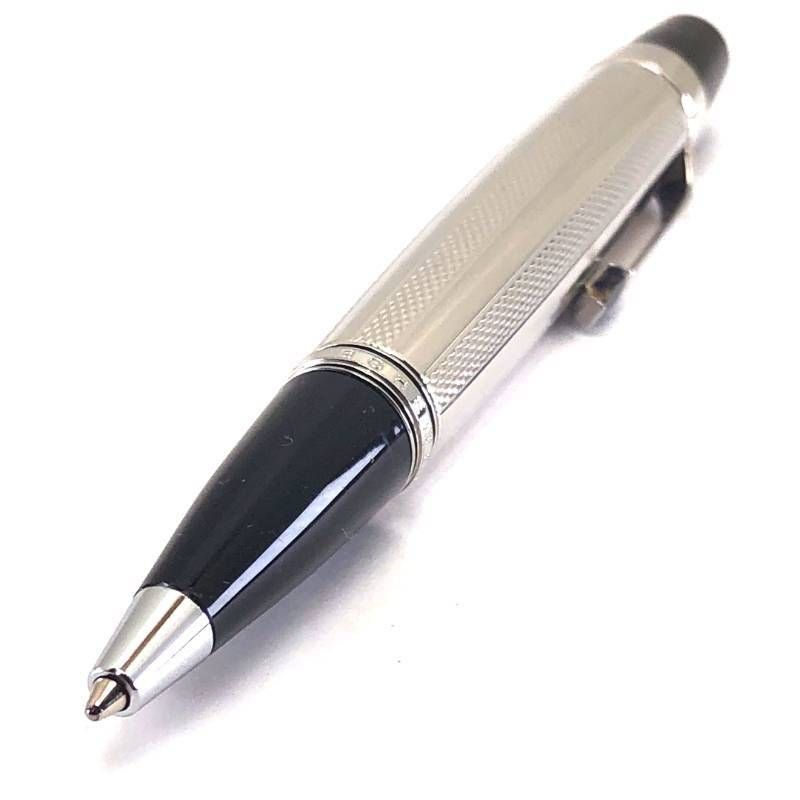 【美品・ケース付き】MONTBLANC モンブラン／ボエム ツイスト式 ボールペン／人口石・プラチナ仕上げ・レジン／ブラック・シルバー