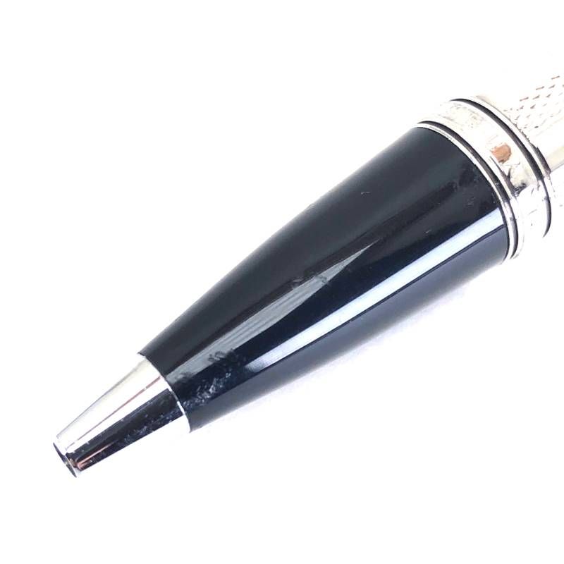 【美品・ケース付き】MONTBLANC モンブラン／ボエム ツイスト式 ボールペン／人口石・プラチナ仕上げ・レジン／ブラック・シルバー