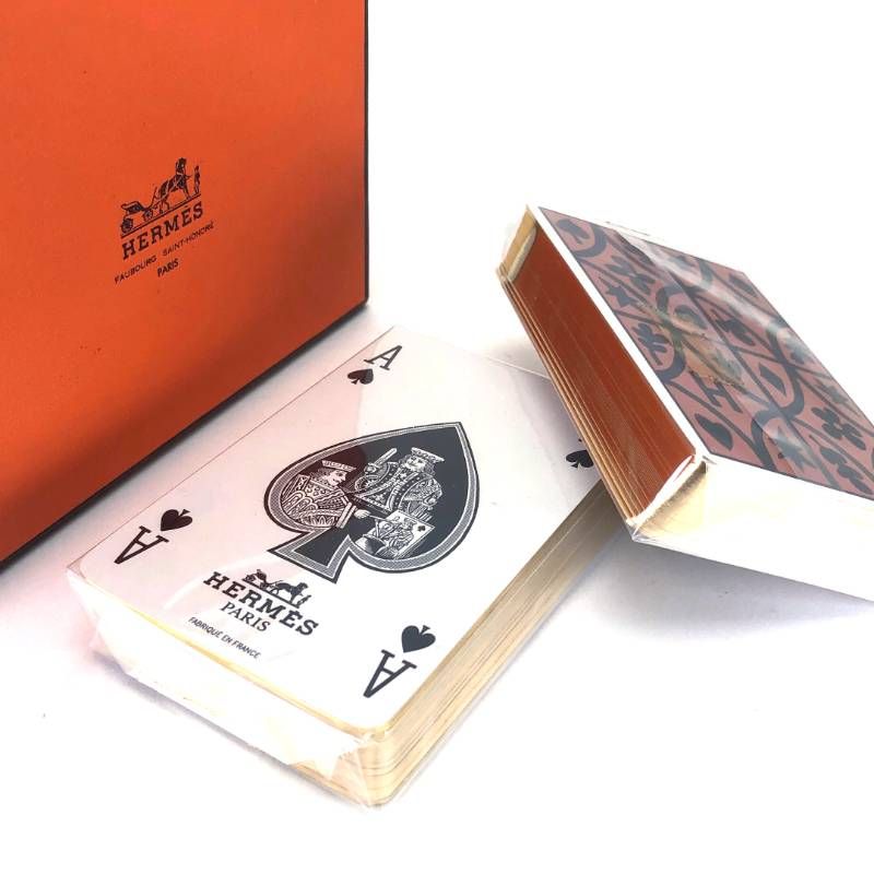 【美品・箱付き・シュリンク】HERMES エルメス／トランプ 2セット／紙／マルチカラー