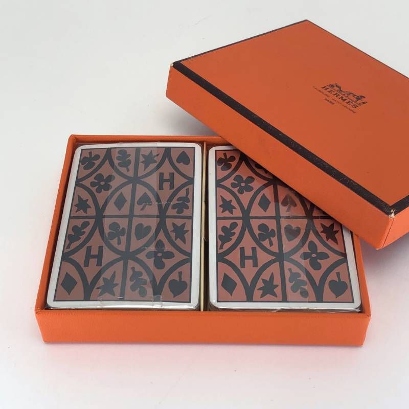 【美品・箱付き・シュリンク】HERMES エルメス／トランプ 2セット／紙／マルチカラー