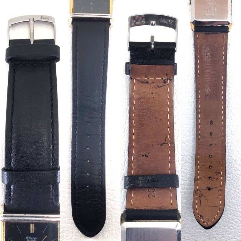 【ヴィンテージ・電池交換済み】SEIKO セイコー／シャリオ 2620-0850 5480／クォーツ／ステンレス／ブラック・ゴールド