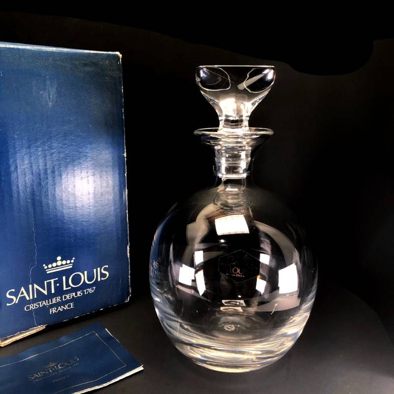 【箱付き】Saint Louis サンルイ／デキャンタ 水差し／クリスタルグラス／クリア