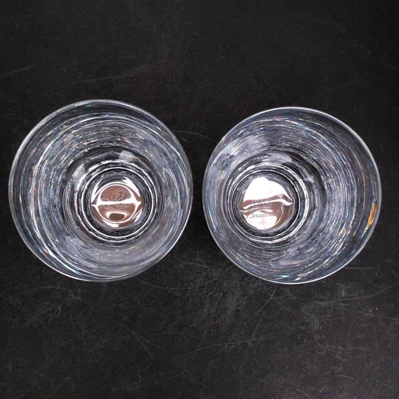 【希少・美品・箱付き】Baccarat バカラ／グラスジャパン 鳥獣戯画 高山寺 ペア グラス タンブラー／クリスタルグラス／クリア／BC636