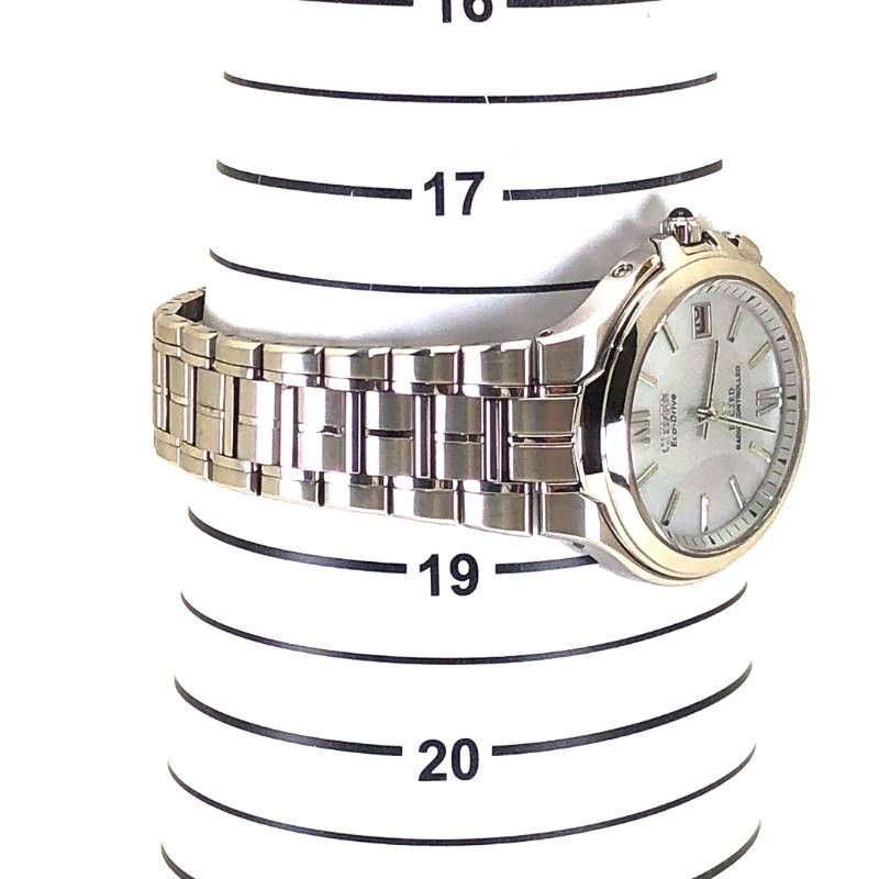 【美品・取説・コマ付き】CITIZEN シチズン／エコドライブ エクシード H410-T003818／ソーラークォーツ／ステンレス／シルバー・ブラック