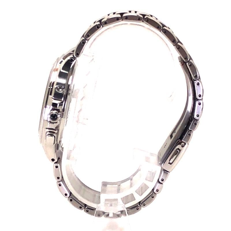【美品・取説・コマ付き】CITIZEN シチズン／エコドライブ エクシード H410-T003818／ソーラークォーツ／ステンレス／シルバー・ブラック