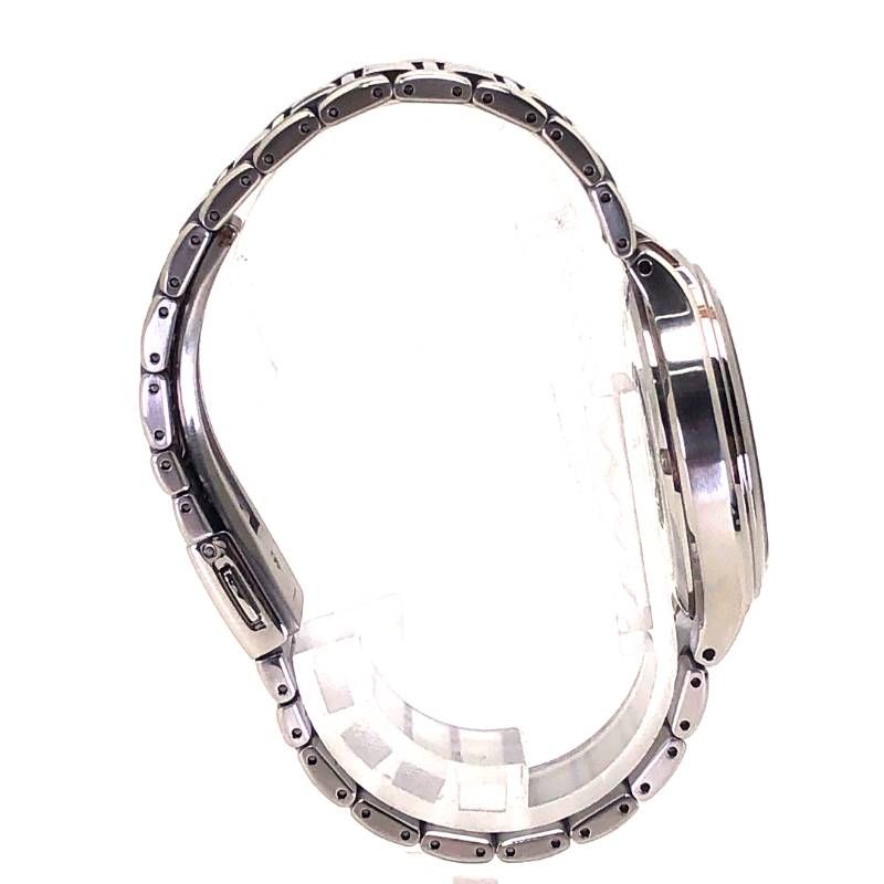【美品・取説・コマ付き】CITIZEN シチズン／エコドライブ エクシード H410-T003818／ソーラークォーツ／ステンレス／シルバー・ブラック