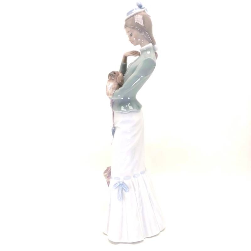 【美品】LLADRO リヤドロ／仔犬とお散歩／4893／陶器／マルチカラー