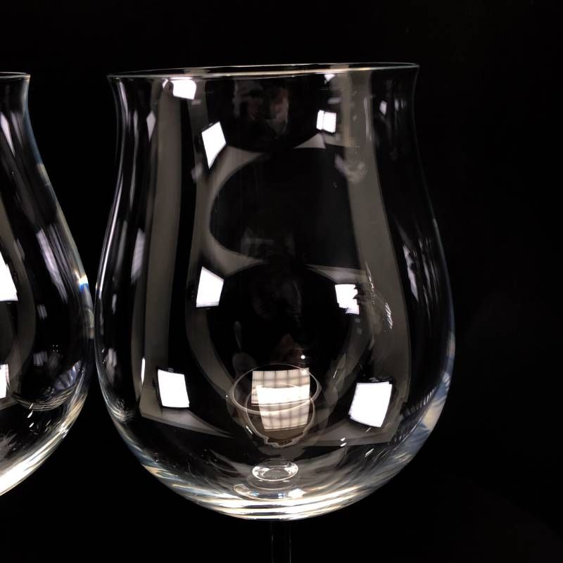 【美品・箱付き】Baccarat バカラ／デギュスタシオン グランブルゴーニュ ペア ワイングラス／クリスタルグラス／クリア／BC644