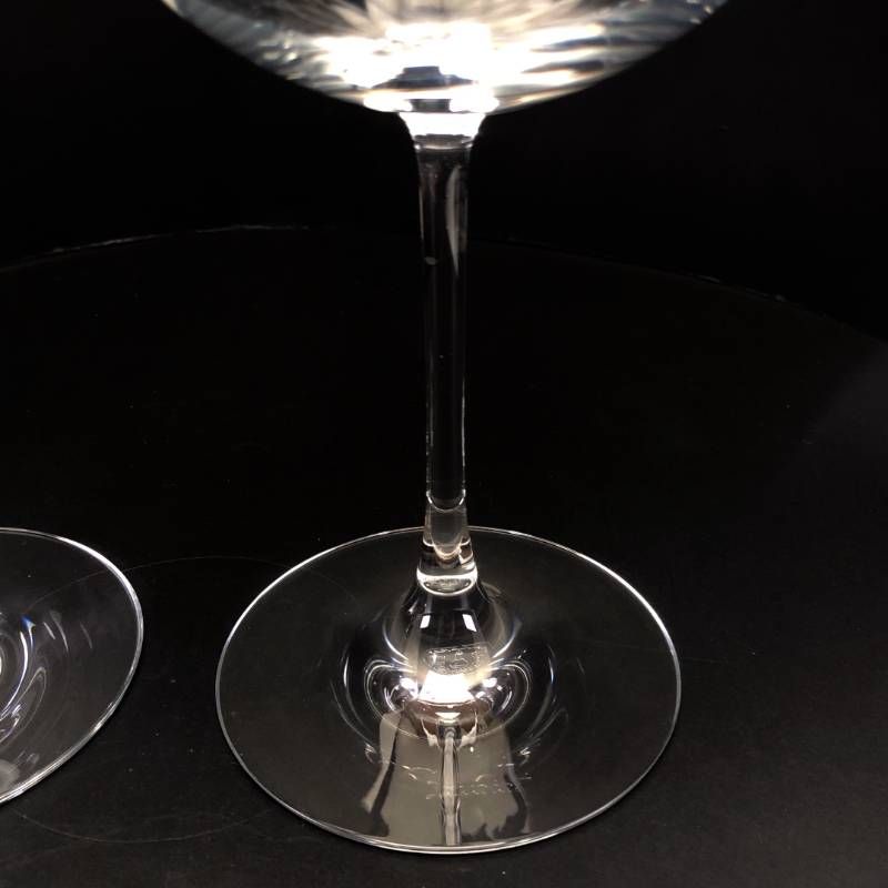 【美品・箱付き】Baccarat バカラ／デギュスタシオン グランブルゴーニュ ペア ワイングラス／クリスタルグラス／クリア／BC644