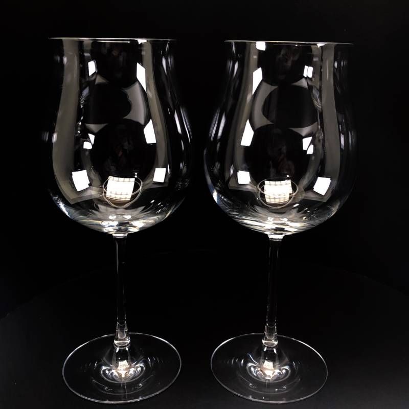 【美品・箱付き】Baccarat バカラ／デギュスタシオン グランブルゴーニュ ペア ワイングラス／クリスタルグラス／クリア／BC644