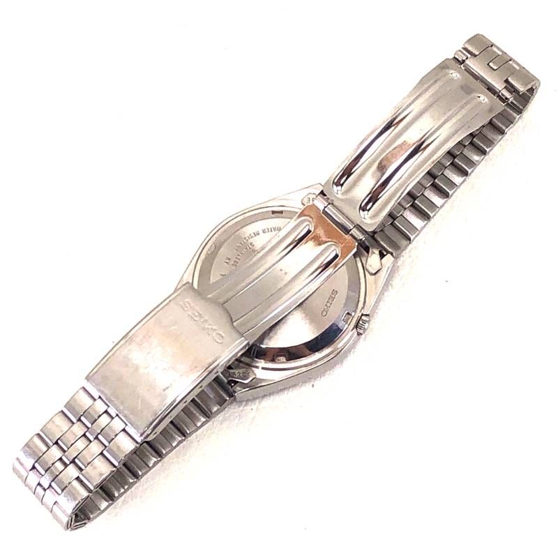 【美品・ケース付き】SEIKO セイコー／セイコー5 726-8760／自動巻き／ステンレス／シルバー・ネイビー
