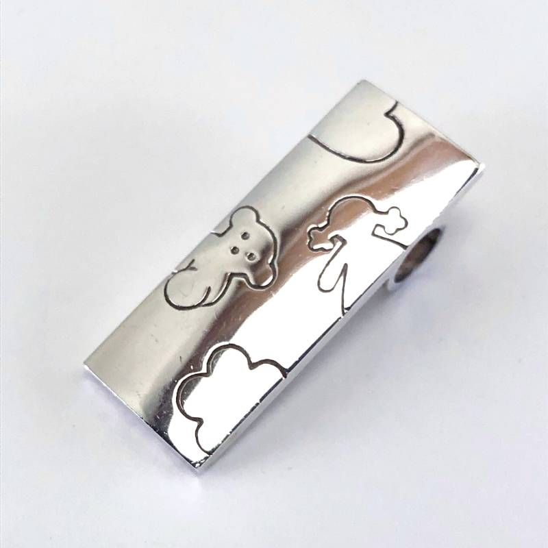 【美品】TOUS トウス／ベア ガール モチーフ ネックレス ペンダントトップ／SV925／シルバー