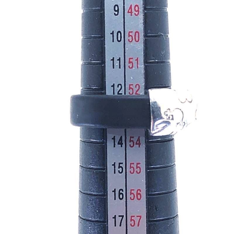【美品】TOUS トウス／ベア モチーフ リング 指輪／約13号／SV925・ラバー／シルバー・ブラック
