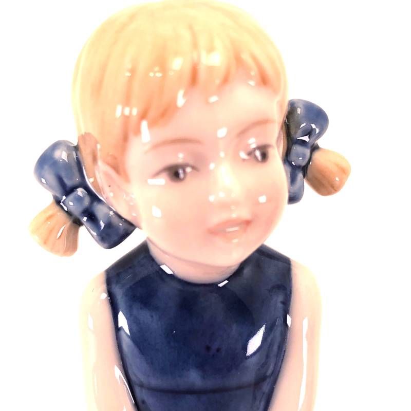 【美品】Royal Copenhagen ロイヤルコペンハーゲン／女の子 男の子 ミレニアム フィギュリン 2体セット／陶器／マルチカラー