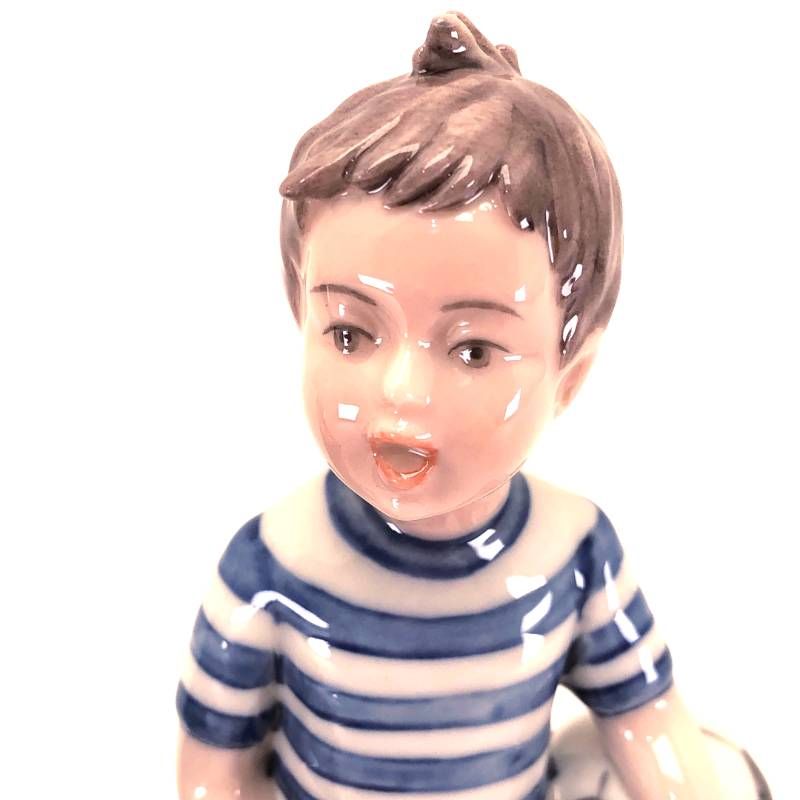【美品】Royal Copenhagen ロイヤルコペンハーゲン／女の子 男の子 ミレニアム フィギュリン 2体セット／陶器／マルチカラー