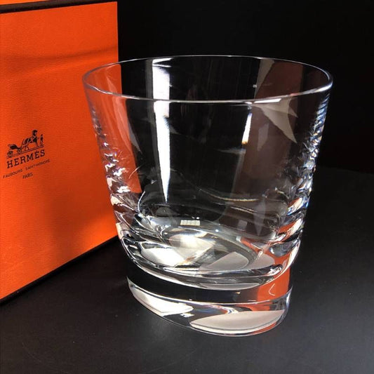 【美品・箱付き】HERMES エルメス／シェーヌダンクル タンブラー／グラス／クリア