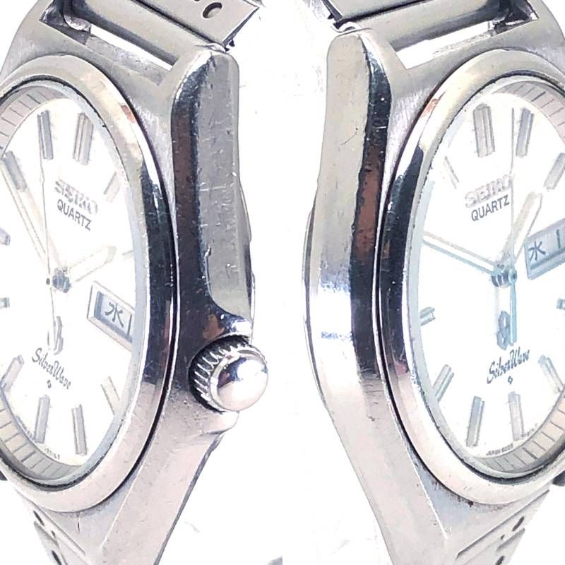 【ヴィンテージ】SEIKO セイコー／SilverWave シルバーウェーブ 8229-700A／クォーツ／ステンレス／シルバー・ホワイト