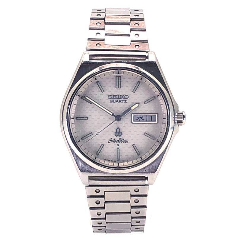 【ヴィンテージ】SEIKO セイコー／SilverWave シルバーウェーブ 8229-700A／クォーツ／ステンレス／シルバー・ホワイト